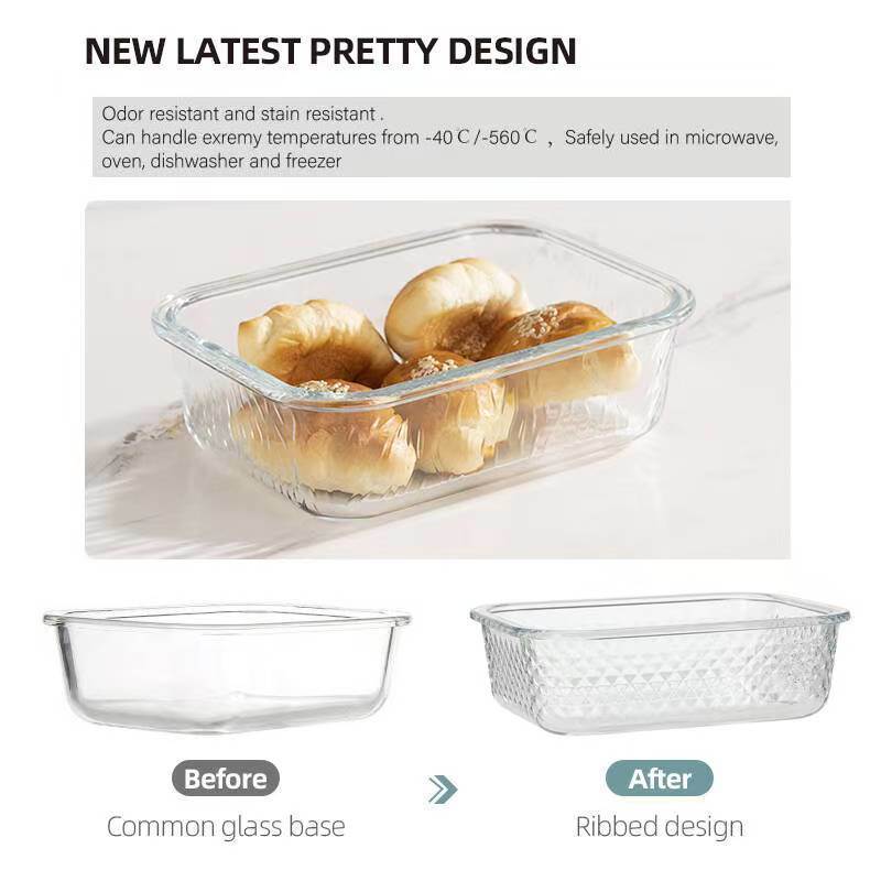 IKOO Scratch-Resistant Borosilicate Glass Food Container