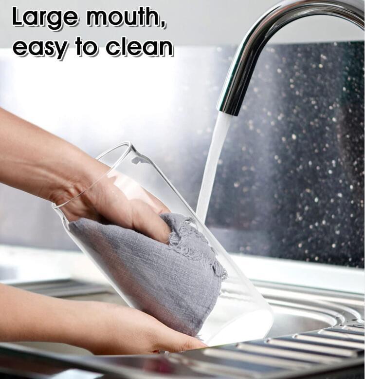 IKOO Microwave Safe Glass Canister with Vacuum Lid 380ml to 1500ml
