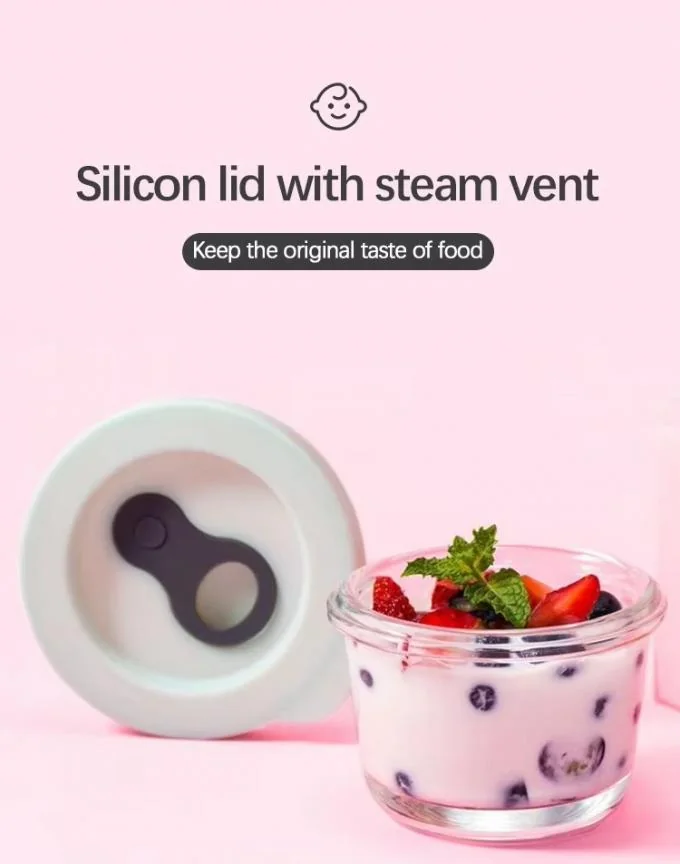 IKOO Mini Glass Food Container Small Glass Food Container with 120ml 130ml 160ml Capacity and High Borosilicate Glass 0