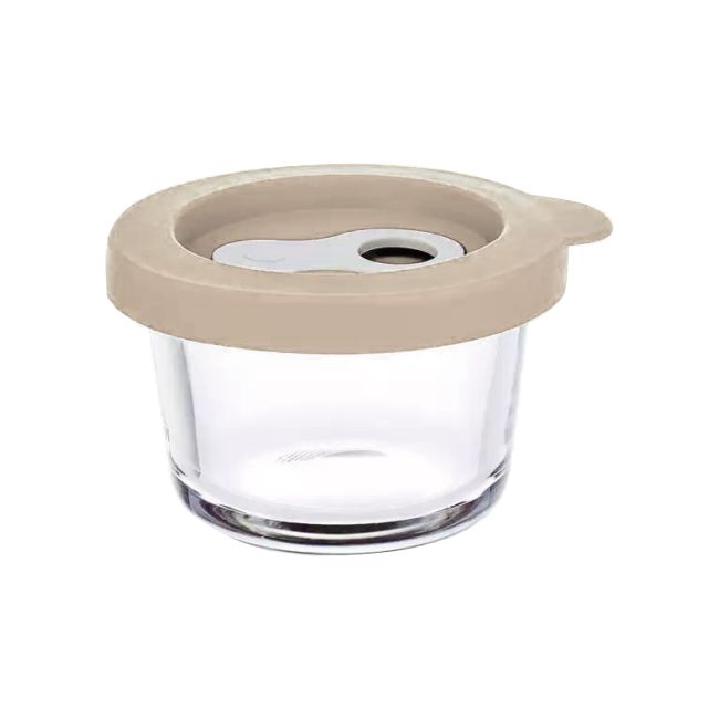 IKOO Mini Glass Food Container Small Glass Food Container