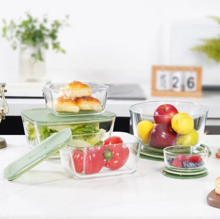 IKOO Modern and Stylish Glass Container with PP Lid Exporters