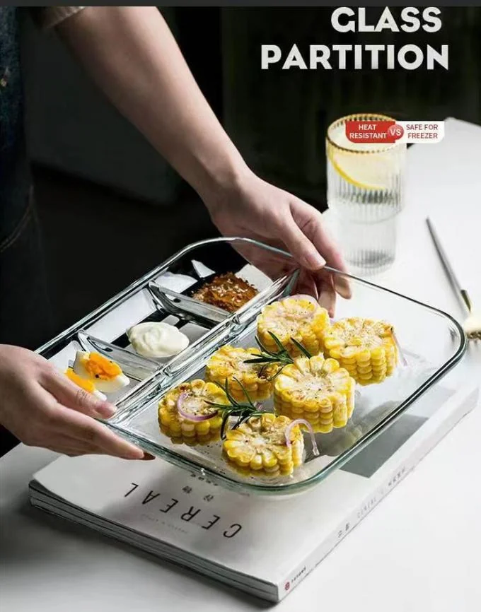 IKOO Oven Safe Borosilicate Heat Resistant Glass Bakeware Baking Pan with 800ml Capacity for Cooking and Baking 0