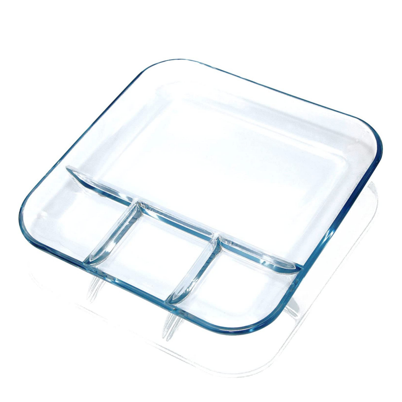 IKOO Oven Safe Borosilicate Glass Bakeware Baking Pan for Cooking and Baking