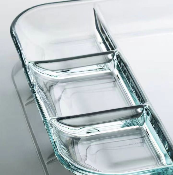 IKOO Oven Safe Borosilicate Glass Bakeware Baking Pan for Cooking and Baking