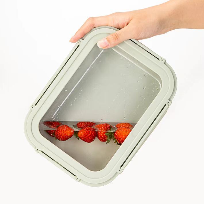 IKOO Leak-proof Microwave Safe Ceramic Food Storage Container with Glass Lid