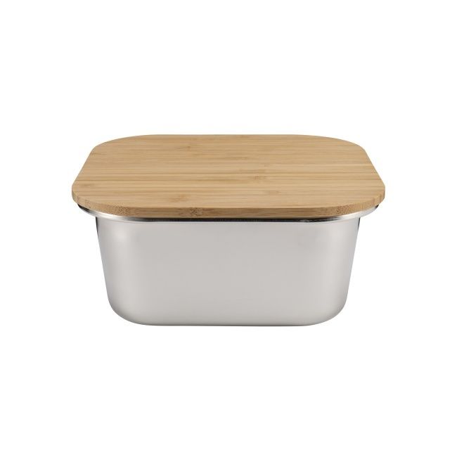 IKOO Reusable Stainless Steel Food Containers with Bamboo Cutting Board Lids