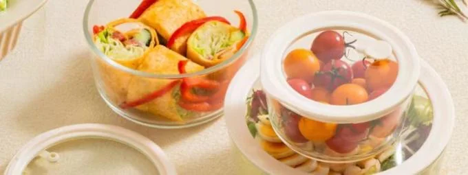 IKOO Vented Glass Lid Container with PP Frame Nestable and Oven Safe Food Storage Container 1