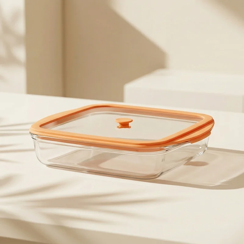 IKOO Borosilicate Glass Baking Dish 800ml-3600ml with Vented Lid