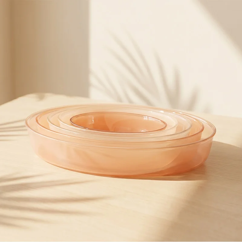 IKOO Private Label Translucent Colored Borosilicate Glass Baking Pan