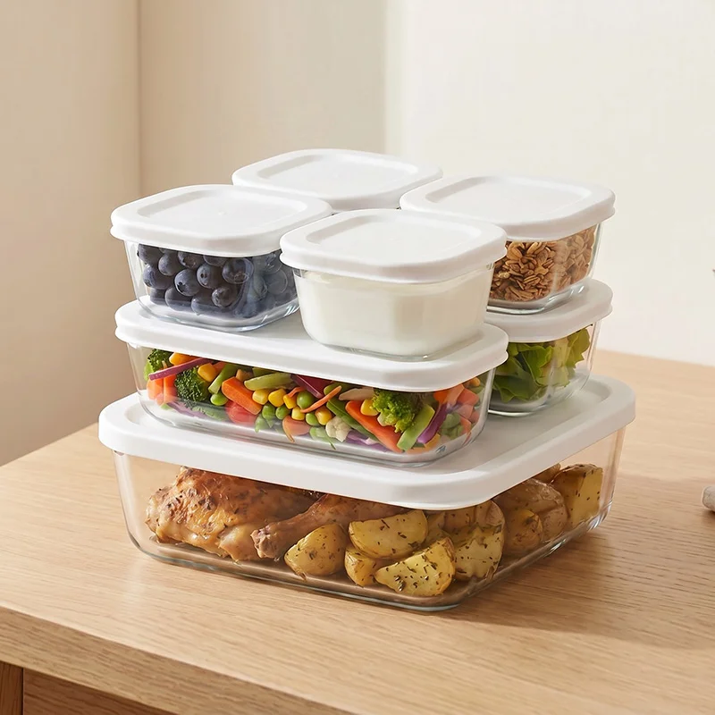 IKOO Modular Meal Prep Containers Glass With Lids