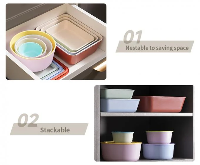 Oven and Dishwasher Safe Nestable Glass Food Storage Container with Glass Lid 1