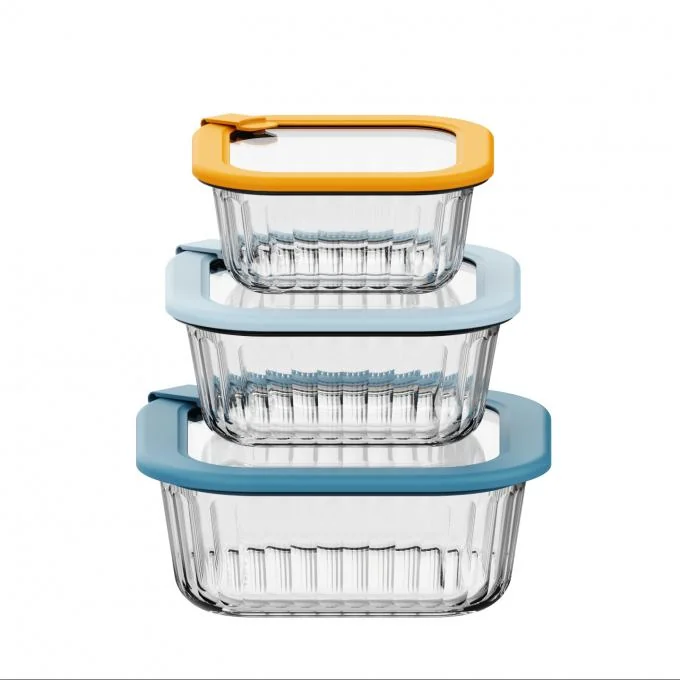 Oven Safe and Dishwasher Safe Glass Food Container with Freezer Safe Borosilicate Glass Lid 1