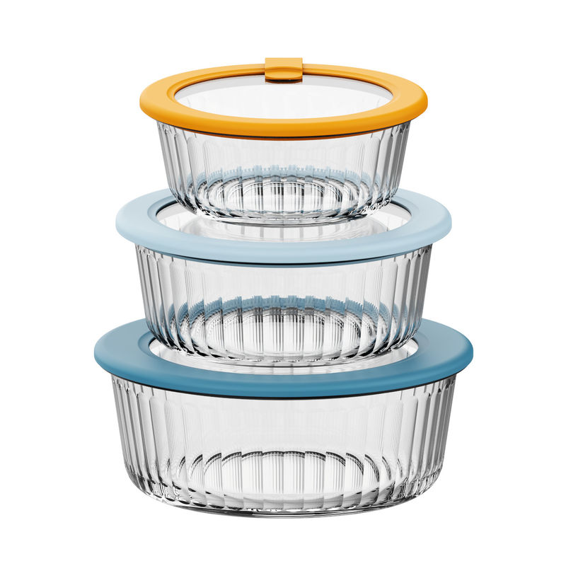 Oven Safe and Dishwasher Safe Glass Food Container with Freezer Safe Borosilicate Glass Lid