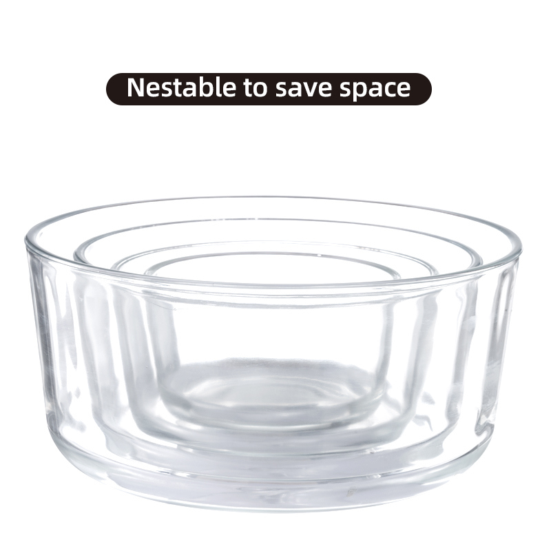 Oven Safe Dishwasher Safe Freezer Safe Glass Food Storage Container with Silicone Framed Glass Lid