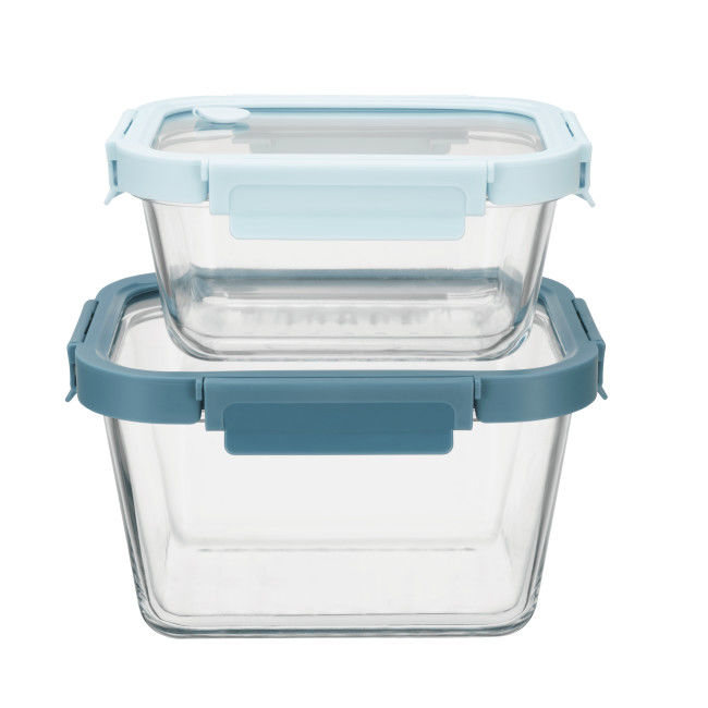 Oven Safe Freezer Safe Dishwasher Safe Glass Food Container with Vented Glass Lid and High Borosilicate Glass