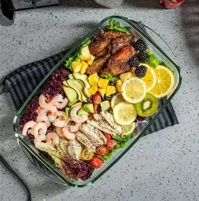 glass food storage containers set
