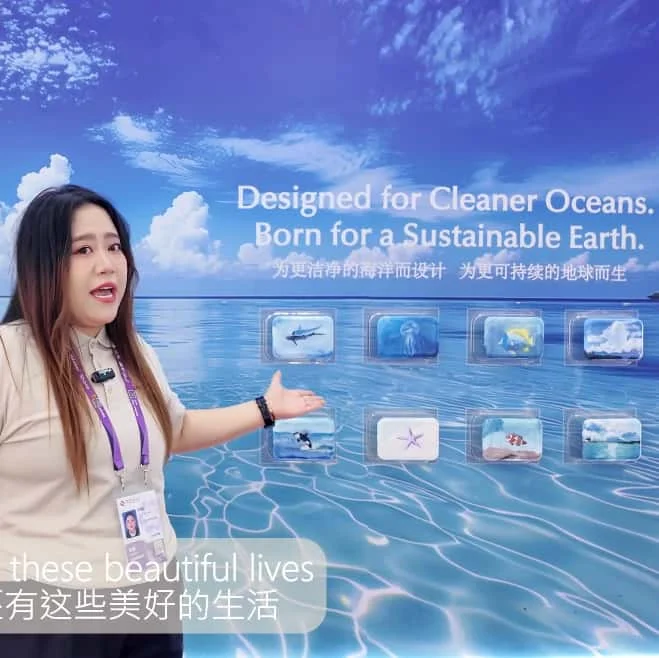 Designed for cleaner oceans. Born for a sustainable earth
