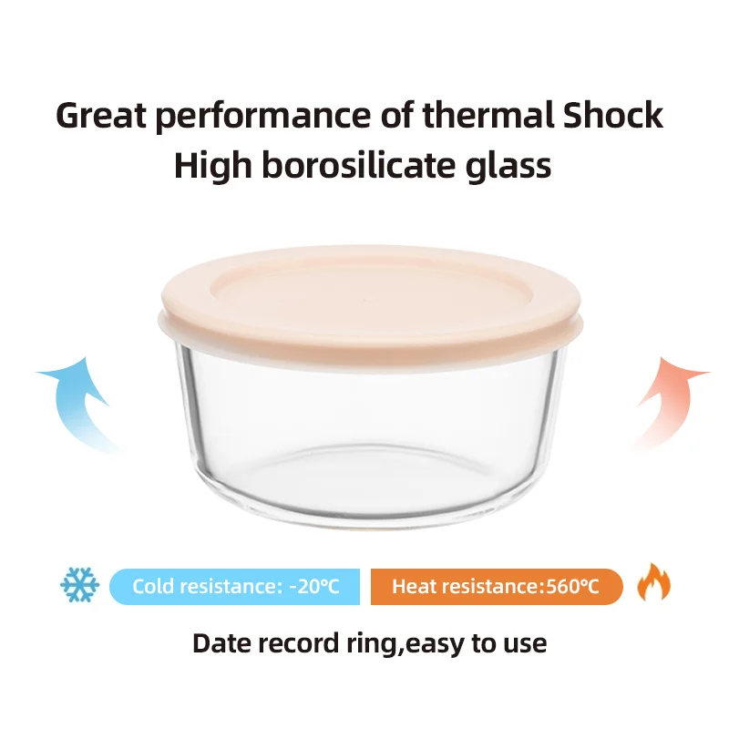 China Simply Store Glass Food Storage Container with Snug Fit Non-Toxic Lids