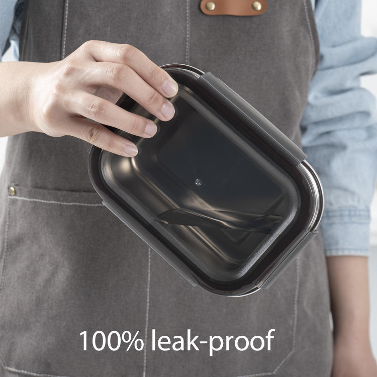 IKOO Wholesale Microwave and oven safe Stainless Steel Food Container with Locking Lid