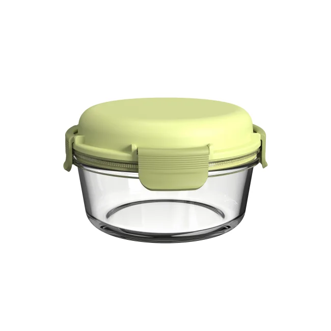 Stackable Glass Lunch Box with 950ml and 1050ml Capacity Microwave Safe and Leak-Proof Bento Box 1