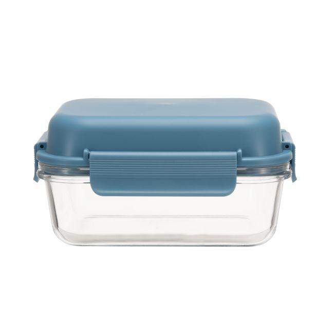Stackable Glass Lunch Box with 950ml and 1050ml Capacity Microwave Safe