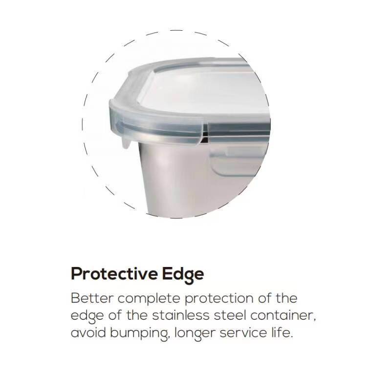 IKOO Stainless Steel Food Storage Containers with BPA-Free PP Lids